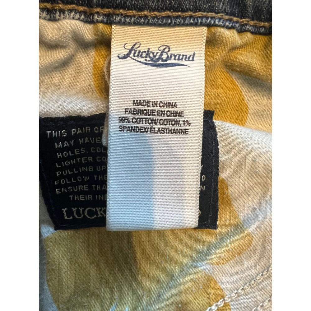 Lucky Brand Sweet N Low Ankle Jeans Women Size 12 Medium Wash Flare Leg - Picture 4 of 8